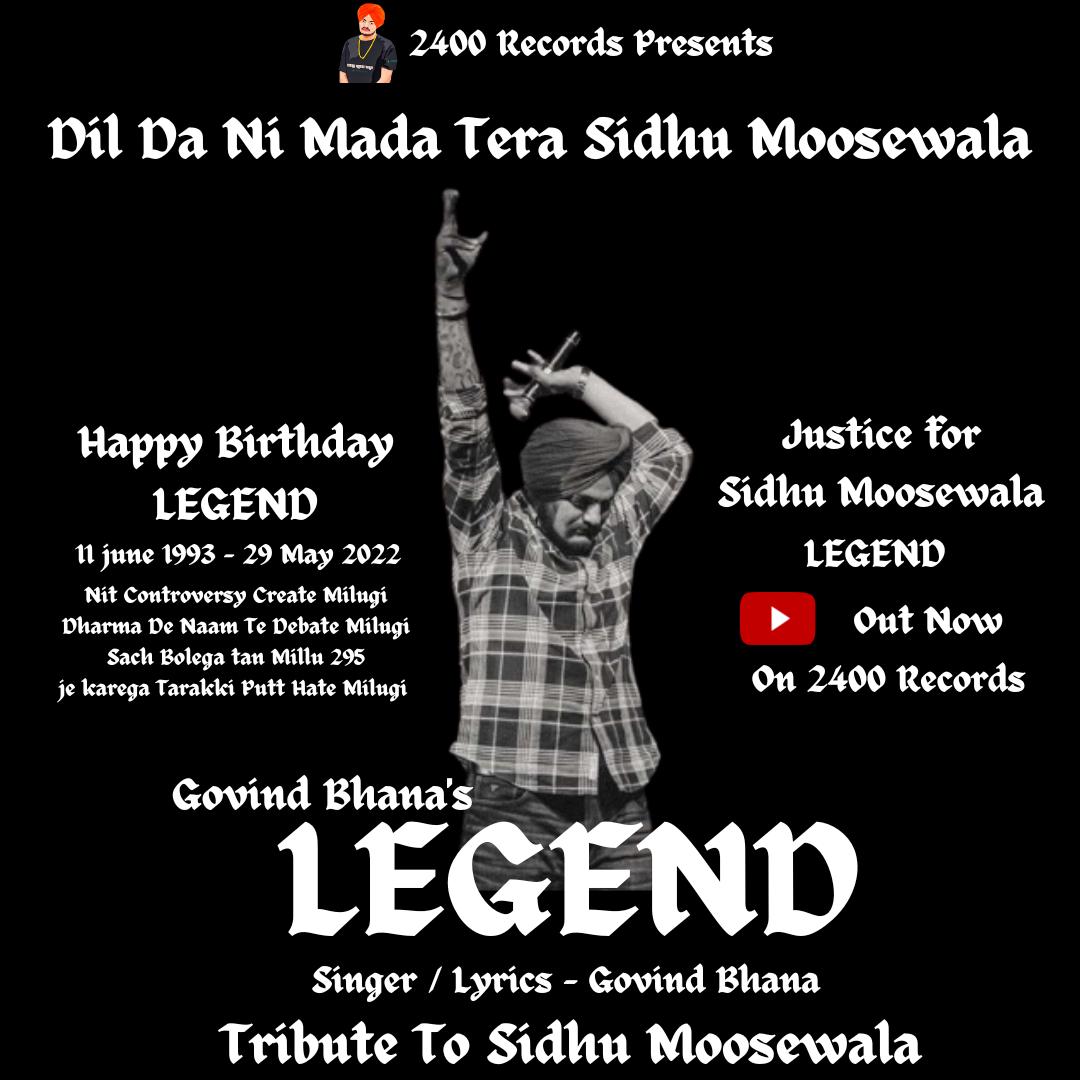 Legend Sidhu Moosewala